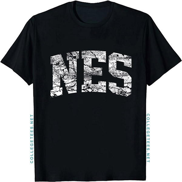 NES Arch Vintage Retro College Athletic Sports T-Shirt
