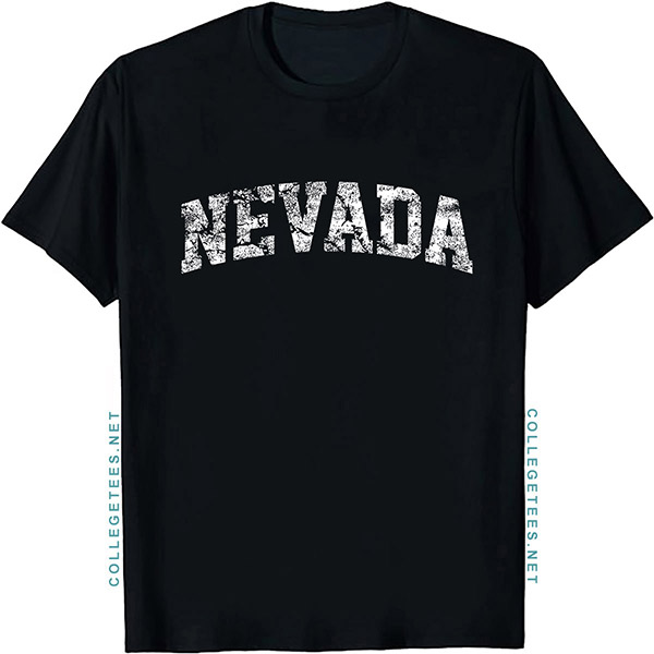 Nevada Arch Vintage Retro College Athletic Sports T-Shirt