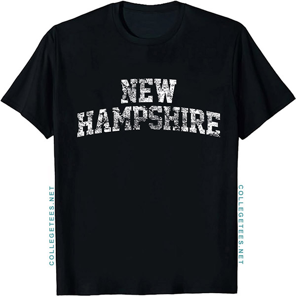 New Hampshire Arch Vintage Retro College Athletic Sports T-Shirt