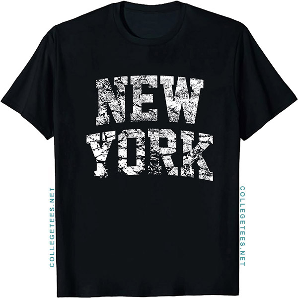 New York Arch Vintage Retro College Athletic Sports T-Shirt