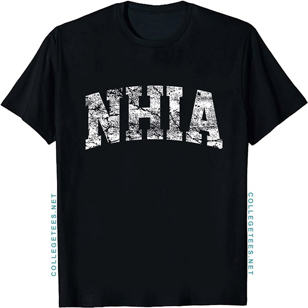 NHIA Arch Vintage Retro College Athletic Sports T-Shirt