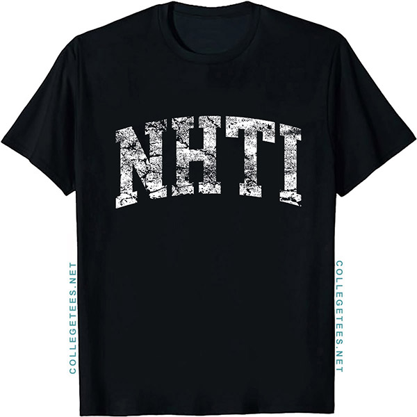 NHTI Arch Vintage Retro College Athletic Sports T-Shirt