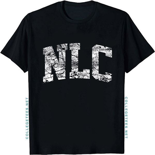 NLC Arch Vintage Retro College Athletic Sports T-Shirt