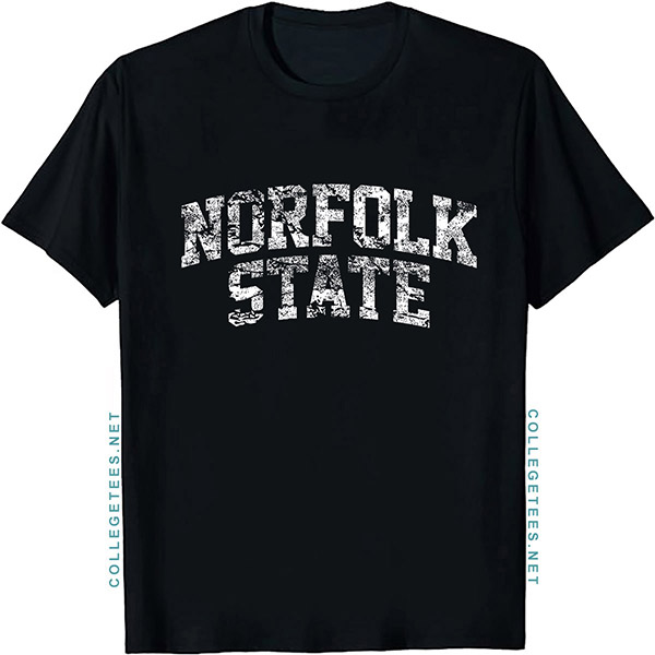 Norfolk State Arch Vintage Retro College Athletic Sports T-Shirt