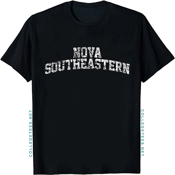 Nova Southeastern Arch Vintage Retro College Athletic Sports T-Shirt