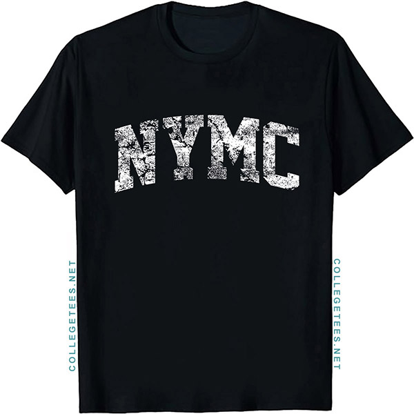 NYMC Arch Vintage Retro College Athletic Sports T-Shirt