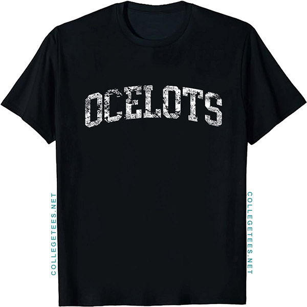 Ocelots Arch Vintage Retro College Athletic Sports T-Shirt