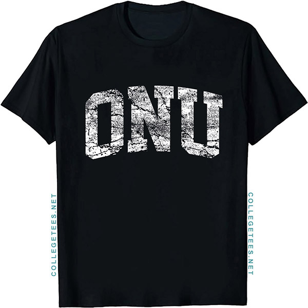 ONU Arch Vintage Retro College Athletic Sports T-Shirt