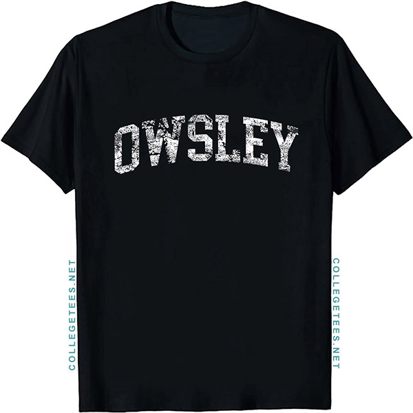 Owsley Arch Vintage Retro College Athletic Sports T-Shirt