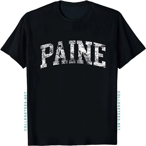 Paine Arch Vintage Retro College Athletic Sports T-Shirt