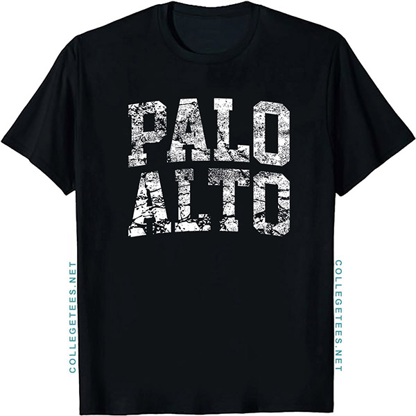 Palo Alto Arch Vintage Retro College Athletic Sports T-Shirt