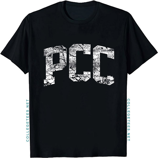PCC Arch Vintage Retro College Athletic Sports T-Shirt