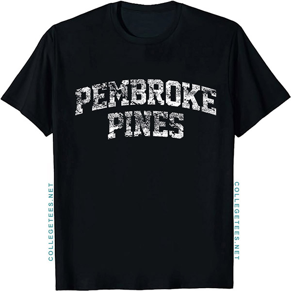 Pembroke Pines Arch Vintage Retro College Athletic Sports T-Shirt
