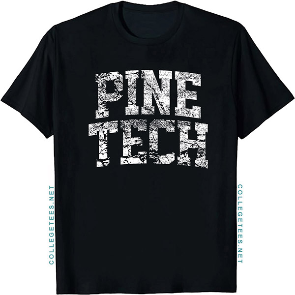 Pine Tech Arch Vintage Retro College Athletic Sports T-Shirt