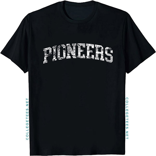 Pioneers Arch Vintage Retro College Athletic Sports T-Shirt