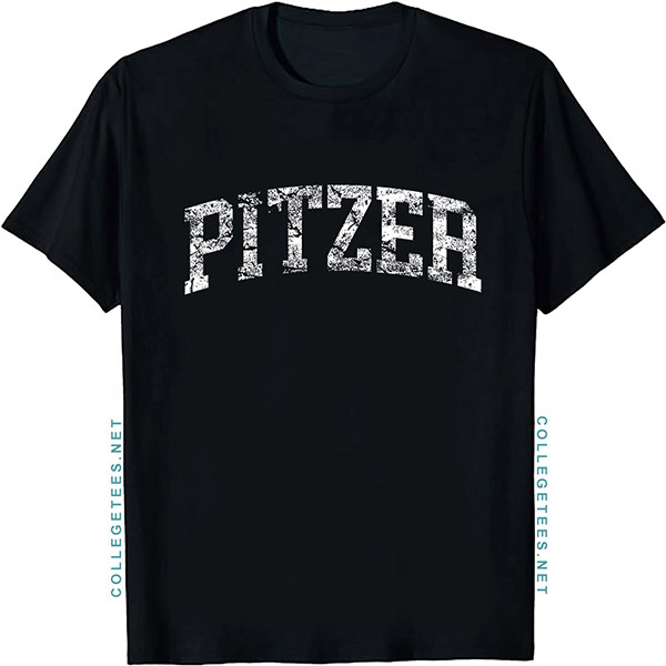 Pitzer Arch Vintage Retro College Athletic Sports T-Shirt