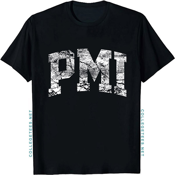 PMI Arch Vintage Retro College Athletic Sports T-Shirt