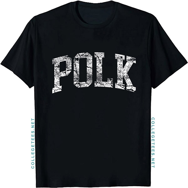 Polk Arch Vintage Retro College Athletic Sports T-Shirt