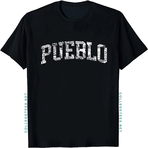 Pueblo Arch Vintage Retro College Athletic Sports T-Shirt