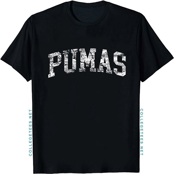 Pumas Arch Vintage Retro College Athletic Sports T-Shirt