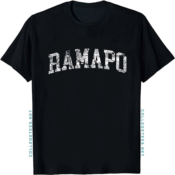 Ramapo Arch Vintage Retro College Athletic Sports T-Shirt