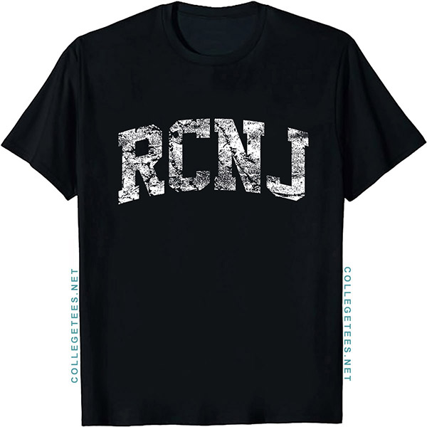 RCNJ Arch Vintage Retro College Athletic Sports T-Shirt