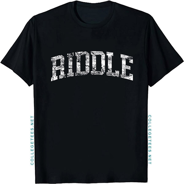 Riddle Arch Vintage Retro College Athletic Sports T-Shirt