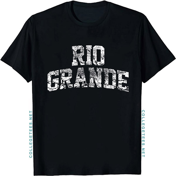 Rio Grande Arch Vintage Retro College Athletic Sports T-Shirt