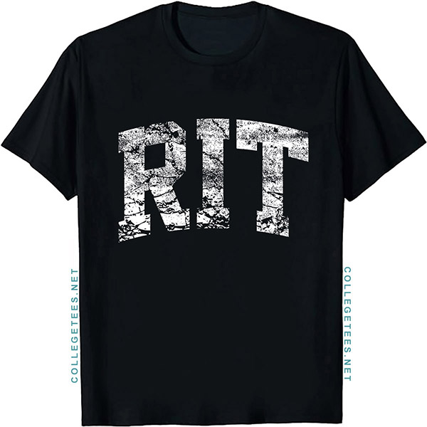 RIT Arch Vintage Retro College Athletic Sports T-Shirt