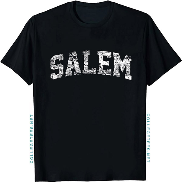 Salem Arch Vintage Retro College Athletic Sports T-Shirt