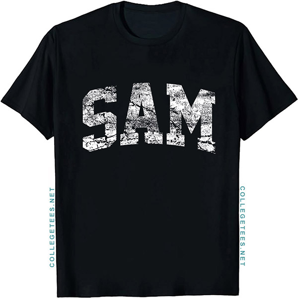 SAM Arch Vintage Retro College Athletic Sports T-Shirt