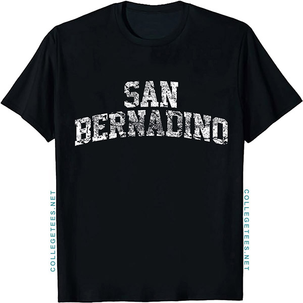 San Bernadino Arch Vintage Retro College Athletic Sports T-Shirt