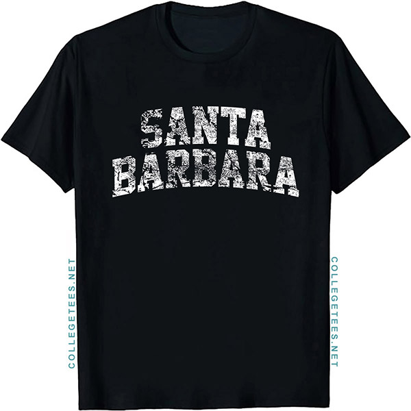 Santa Barbara Arch Vintage Retro College Athletic Sports T-Shirt