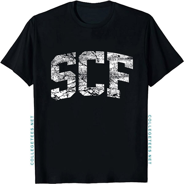 SCF Arch Vintage Retro College Athletic Sports T-Shirt