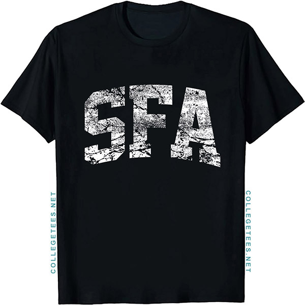 SFA Arch Vintage Retro College Athletic Sports T-Shirt