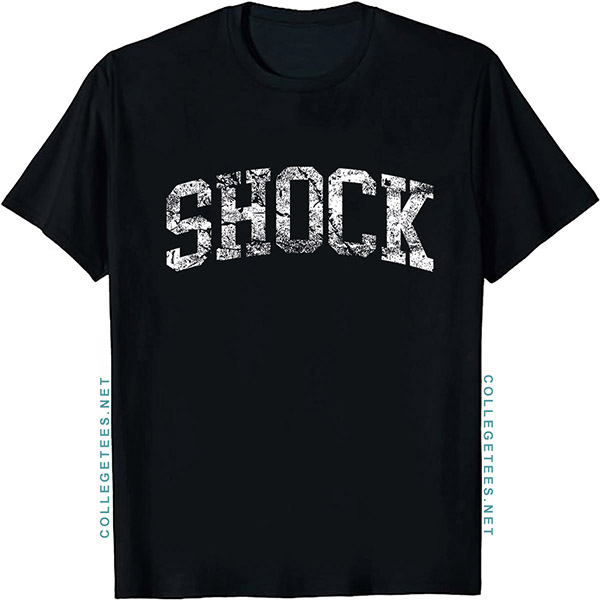 Shock Arch Vintage Retro College Athletic Sports T-Shirt