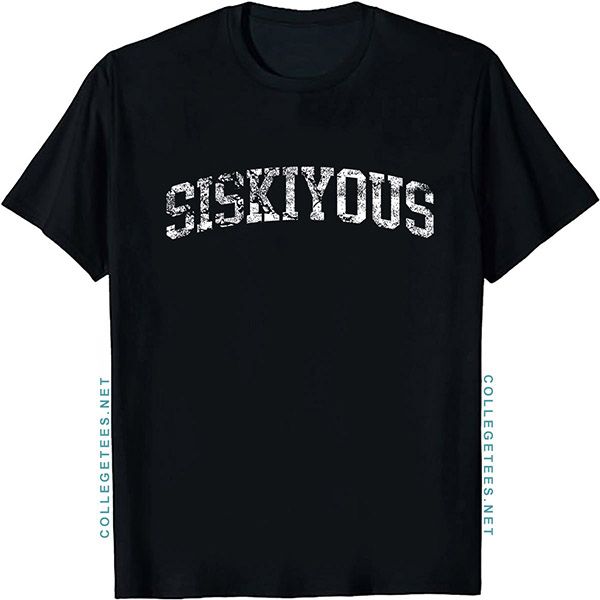 Siskiyous Arch Vintage Retro College Athletic Sports T-Shirt