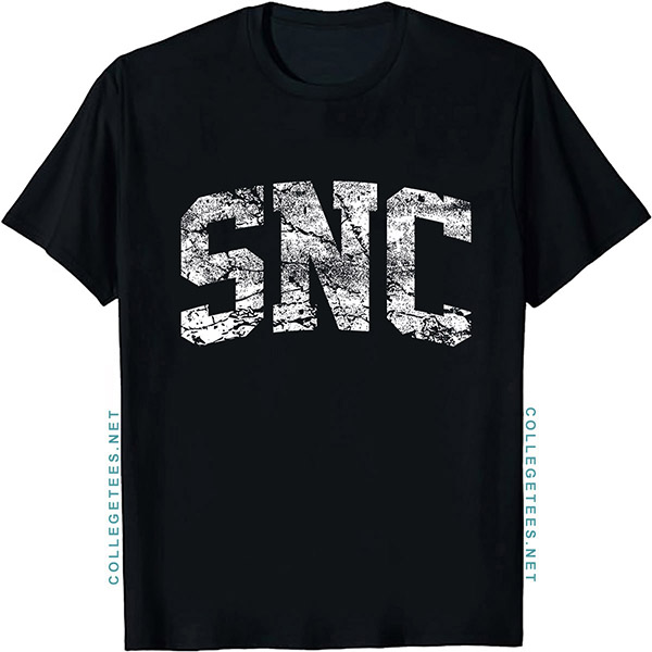 SNC Arch Vintage Retro College Athletic Sports T-Shirt