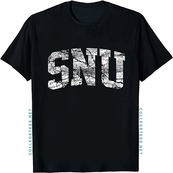 SNU Arch Vintage Retro College Athletic Sports T-Shirt