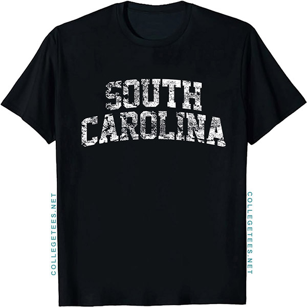 South Carolina Arch Vintage Retro College Athletic Sports T-Shirt