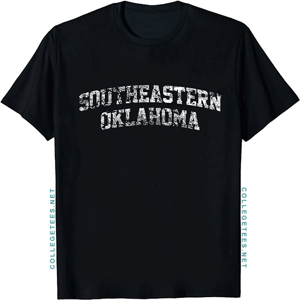 Southeastern Oklahoma Arch Vintage Retro College Athletic Sports T-Shirt