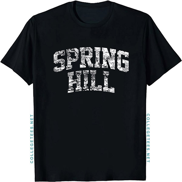 Spring Hill Arch Vintage Retro College Athletic Sports T-Shirt