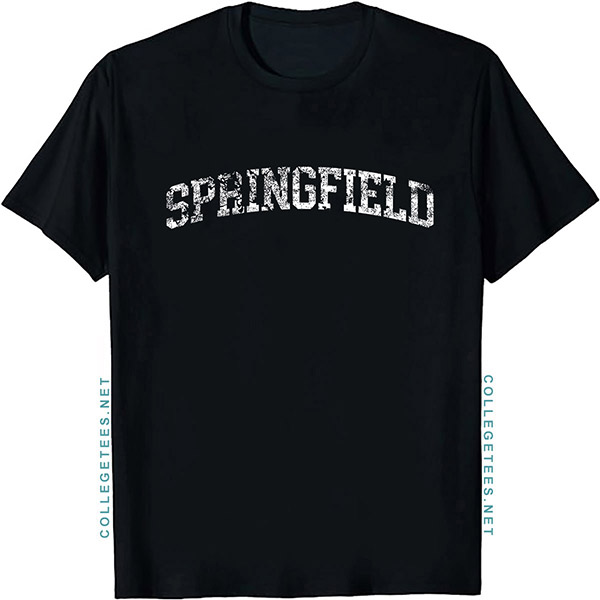 Springfield Arch Vintage Retro College Athletic Sports T-Shirt