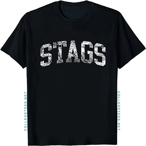 Stags Arch Vintage Retro College Athletic Sports T-Shirt