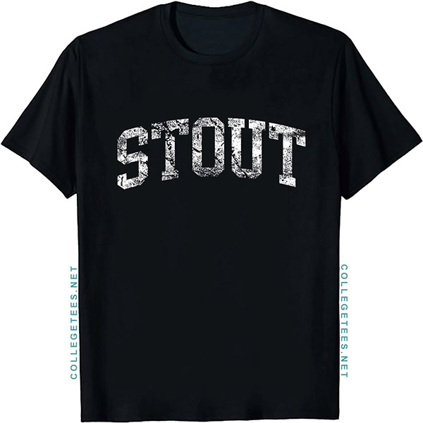 Stout Arch Vintage Retro College Athletic Sports T-Shirt
