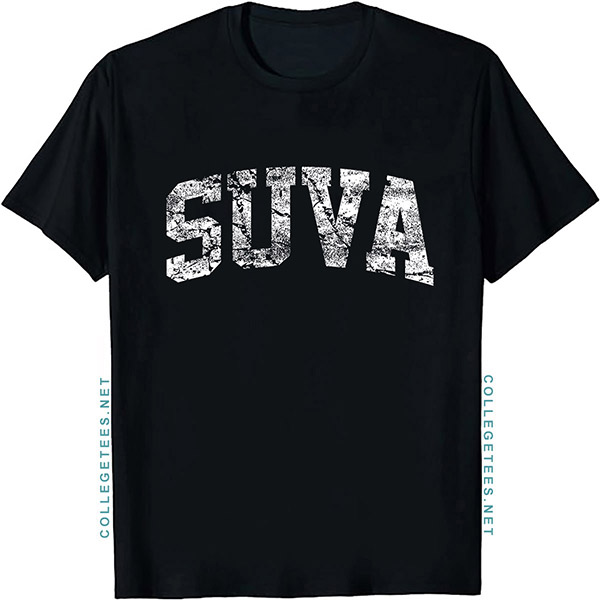 SUVA Arch Vintage Retro College Athletic Sports T-Shirt