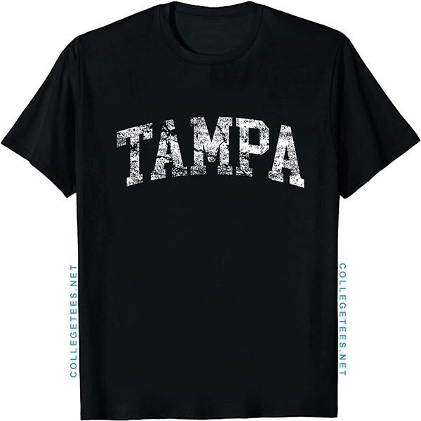 Tampa Arch Vintage Retro College Athletic Sports T-Shirt