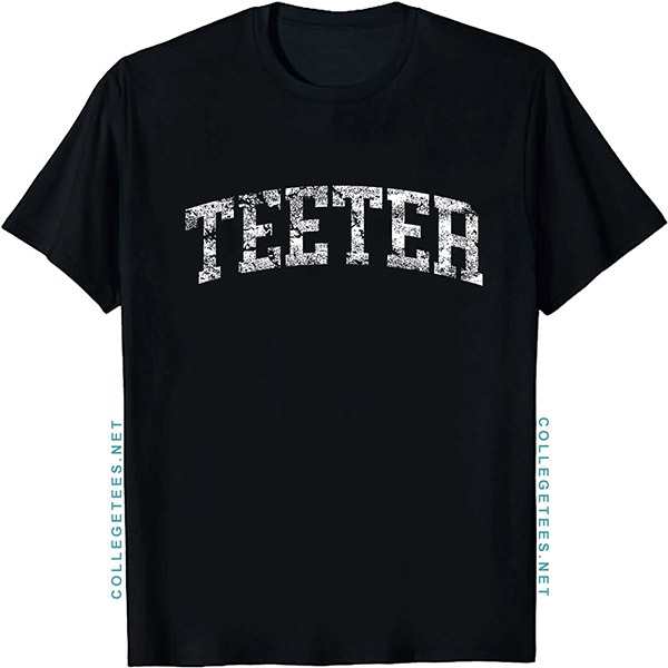Teeter Arch Vintage Retro College Athletic Sports T-Shirt