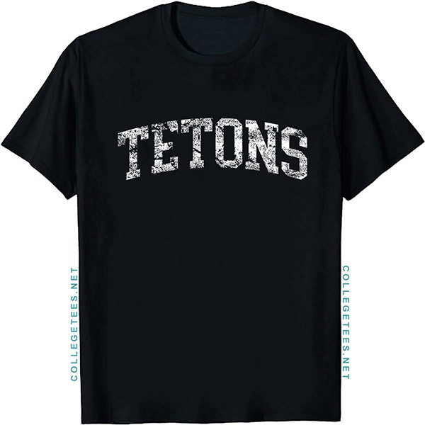 Tetons Arch Vintage Retro College Athletic Sports T-Shirt