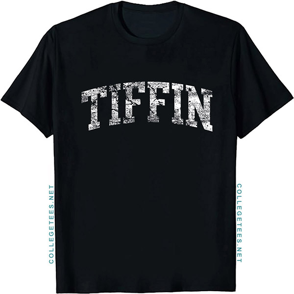 Tiffin Arch Vintage Retro College Athletic Sports T-Shirt